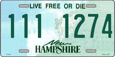 NH license plate 1111274