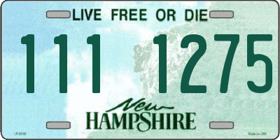 NH license plate 1111275