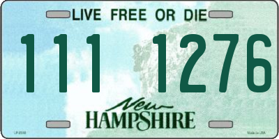 NH license plate 1111276