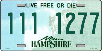 NH license plate 1111277