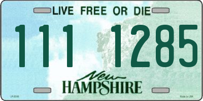 NH license plate 1111285