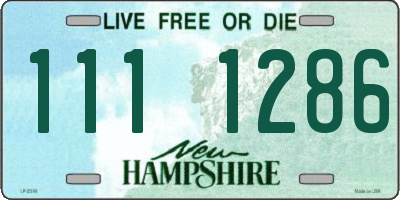 NH license plate 1111286