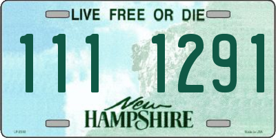 NH license plate 1111291