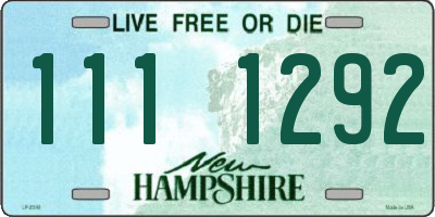 NH license plate 1111292