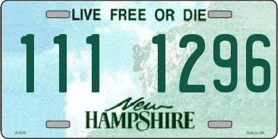NH license plate 1111296