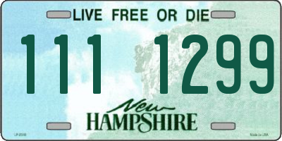 NH license plate 1111299