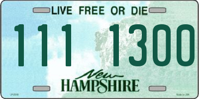 NH license plate 1111300