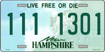 NH license plate 1111301