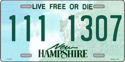 NH license plate 1111307