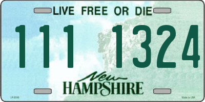 NH license plate 1111324