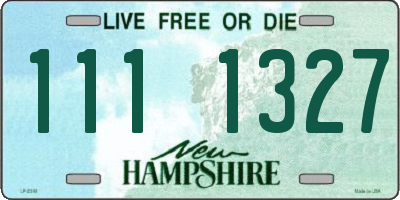 NH license plate 1111327