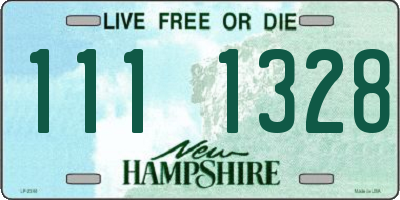 NH license plate 1111328