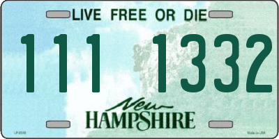 NH license plate 1111332