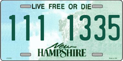 NH license plate 1111335