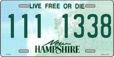 NH license plate 1111338