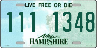 NH license plate 1111348