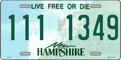 NH license plate 1111349