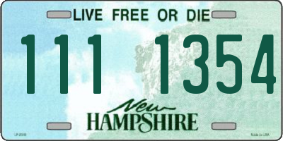 NH license plate 1111354