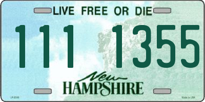 NH license plate 1111355