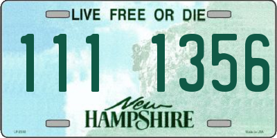 NH license plate 1111356