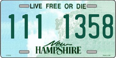 NH license plate 1111358