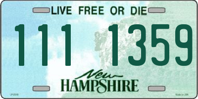 NH license plate 1111359