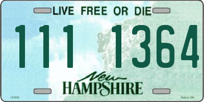 NH license plate 1111364