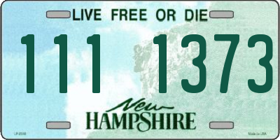 NH license plate 1111373