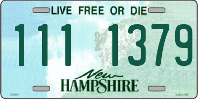 NH license plate 1111379