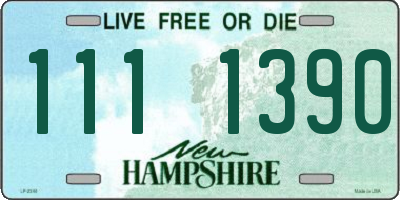 NH license plate 1111390
