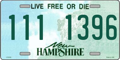 NH license plate 1111396