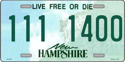 NH license plate 1111400