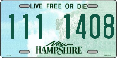 NH license plate 1111408