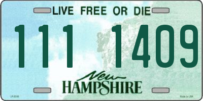 NH license plate 1111409