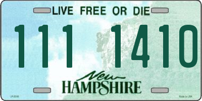 NH license plate 1111410
