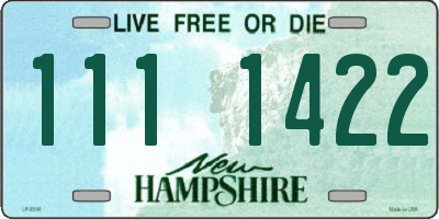 NH license plate 1111422