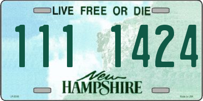 NH license plate 1111424
