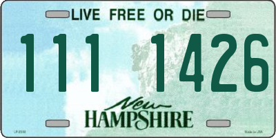 NH license plate 1111426