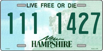NH license plate 1111427