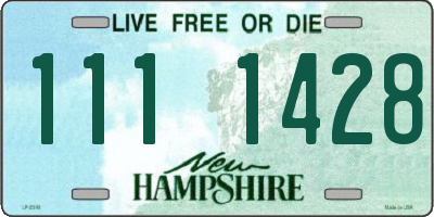NH license plate 1111428