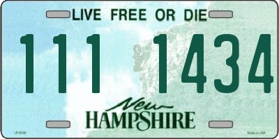 NH license plate 1111434