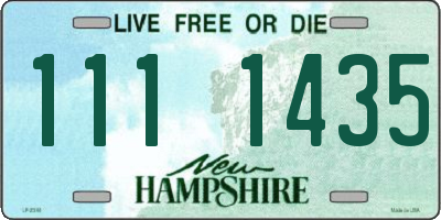 NH license plate 1111435