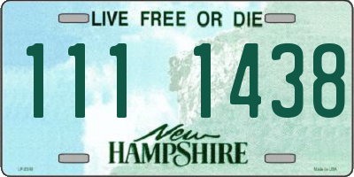 NH license plate 1111438