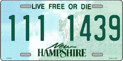 NH license plate 1111439
