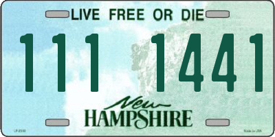 NH license plate 1111441