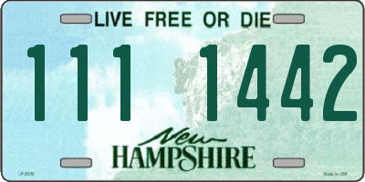 NH license plate 1111442