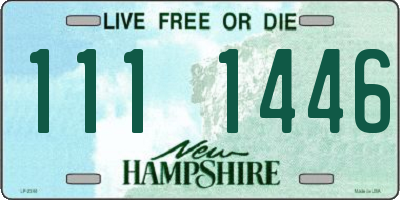 NH license plate 1111446