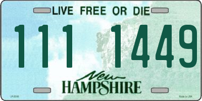 NH license plate 1111449