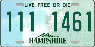 NH license plate 1111461