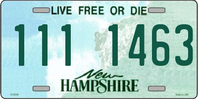 NH license plate 1111463